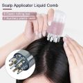 Portable Head Fluid Brush Scalp Applicator Essential Oil Liquid Guiding Massager Comb Scalp Applicator Liquid Comb for Hair Scalp Treatment Hair Growth Serum Oil Apply. 