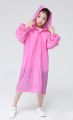 Rain Coats,EVA Reusable Rain Ponchos Rain Jacket Raincoats with Hood Windbreaker for Women Men Kids, Pink - Kids, Small-Medium. 