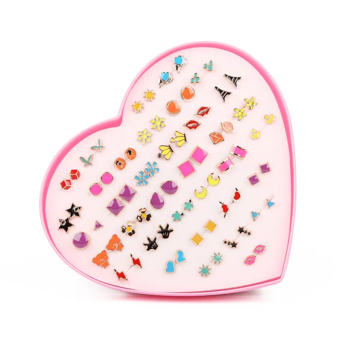 36%20Pairs%20Cartoon%20Hypoallergenic%20Stud%20Earrings%20Set%20for%20Women%20and%20Girls%20-%20Image%202
