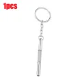 【ZIME】10Pcs 3In1 Eyeglass Screwdriver Sunglass Watch Repair Kit With Keychain Portable Hand Tools Screwdriver Stainless Steel Tools. 