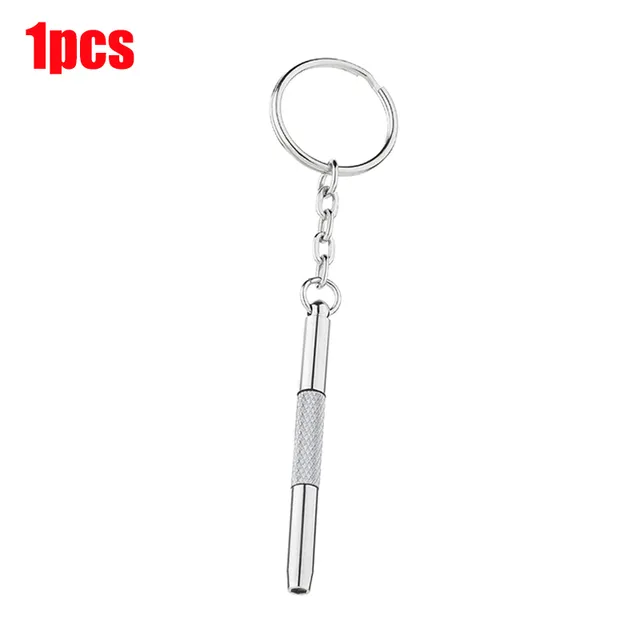【ZIME】10Pcs 3In1 Eyeglass Screwdriver Sunglass Watch Repair Kit With Keychain Portable Hand Tools Screwdriver Stainless Steel Tools