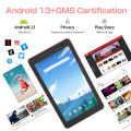 PRITOM 8 Inch Tablet Android 13 8GB RAM 64GB ROM. 