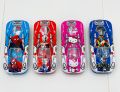 2 in 1 Super Car Metal Pencil Box with Moving Wheels Double Comparment for Kids - Brown (2pcs Set/ 2 Cars). 