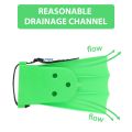 Kids Adults Adjustable Fins Swimming Diving Swimming Fins - Green, S: 25-30. 
