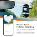 70mai Omni X200 Dashcam, Patented 360° Full View Rotatable Design, 24H AI Motion Detection, Parking Surveillance, Inbuilt GPS Logger, HDR Night Vision, Expanded ADAS, Voice Control 60 FPS (64GB). 