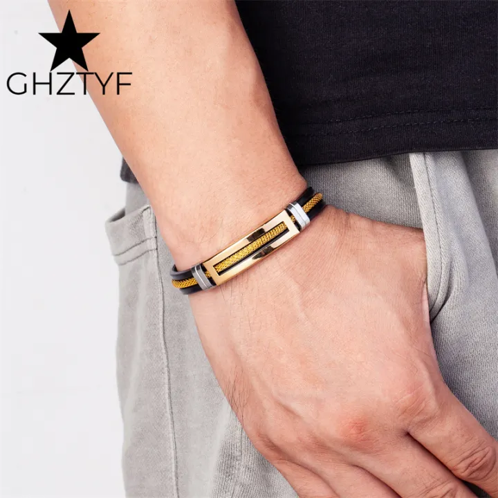 Golden%20Chain%20Stainless%20Steel%20Bracelets%20for%20Men%20Women%20Teens%20Black%20Rubber%20Belt%20Wristband%20Cuff%20Bangle%20Male%20Hand%20Jewelry%20Gifts%20-%20Image%206