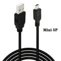 High Speed Micro Mini USB Cable, USB Mini V8 V3 Microphone Cable, Phone Connection To Computer, USB 2.0 Version. 