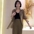 Sun Protection Clothing Women's Summer Ice Silk Breathable Uv Protection Cardigan Coat 2024 New Long Sleeve Thin Chiffon Shirt. 