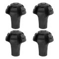 Four Pack of Extra Durable Rubber Replacement Tips (Replacement Feet/Paws / Ferrules/Caps) for Trekking Poles - Fits All Standard Hiking and Nordic Walking Poles. 