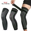 Leg Compression Sleeve with Compression Strap for Women Men Long Leg Sleeve for Running Basketball Football Cycling 1 Pair Medium. 