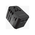 Powerology 65W PD Universal Multi-Port Travel Adapter. 