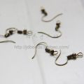 Solid Brass Earring Hooks with Ball - Shepherd Hook Ear Wires - Fish Hooks 18x18mm (323C). 