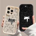 Cute White Bear Case Phone Case for Samsung Galaxy A54 A55 A34 A35 A53 A52 5G A31 A51 A32 A03 A05 A05S A12 A13 A14 A24 A33 Cover. 