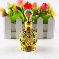 1PC 15ml Vintage Metal Perfume Bottle Arab Style Essential Oils Dropper Bottle Container Middle East Weeding Decoration Gift. 