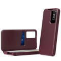 Smart APP Sleep Awake Flip Cover For Samsung Galaxy S25 S24 S23 S22 Ultra Plus Window View Flip-free Answer Calls Leather Cases. 