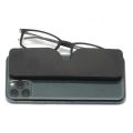 HOT New Square Paste Mobile Phone Portable Ultra Light Reading Glasses for Men and Women with Retro Glasses Case +1.0 To +4.0. 