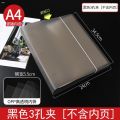 Transparent Loose-Leaf Storage Book Clip Live Collection B5 Archive Folder Picture Album A4 Horizontal Version into Book Insert Folder Turn inside Page Collection Document Storage File Shell Side Multi-Layer Horizontal File Binder Material an Album of Pai. 