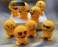 6pcs/Set Big 8 cm Emoji Car Shaking Head Doll Emoticon Pack Spring Doll Car Interior Smiley Face Springs Dancing Toys. 