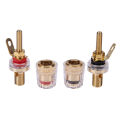 2/4/6pcs Brass 4mm Speaker Amplifier Terminal Binding Post Nut Banana Plug Jack Socket Connector Long Thread Adapter. 
