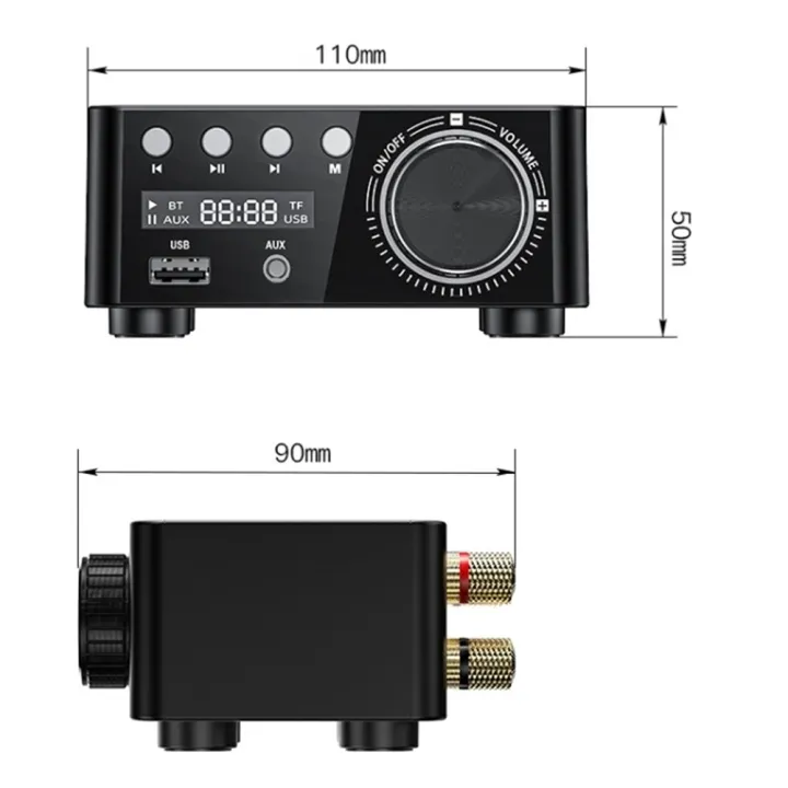 50W%20+%2050W%20100W%20Bluetooth%205.0%20Amplifier%20Digital%20Audio%20Amp%20Black%20-%20Image%203