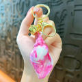 Colorful Acrylic Shell Conch Keyring Key Chain Beach Pendant Bag Accessories. 