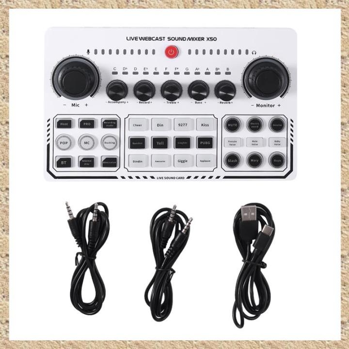 Sound Card Setup USB Sound Card Live Broadcast Audio Mixer Interface Ound Card Sound ...