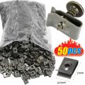 10/50 s Car Motorcycles Metal Screw Fastener Clips U-Type Clip with Screw Anti-rust Protection Clip Screw Buckle Iron Sheet. 