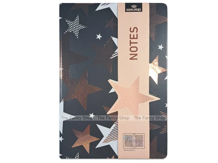 Mikirei%20A5%20Hardcover%20Fashion%20Notebook%20Autograph%20Diary%20for%20Girls%20Abstract%20Shapes%20Heart%20Star%20Circle%20Rose%20Gold%20Foil%20Black%20Pattern%20Design%20-%20Image%202
