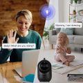 Baby Monitor, 360 Degree Wireless Camera, 1080P Home Security Camera With Night Vision Function, Two-Way Communication Audio, Motion and Sound Detection. 