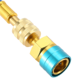 A/C Refrigeration Oil Filling and Replenishing Cylinder + 2 Quick Couplers 2 Oil Checkers. 