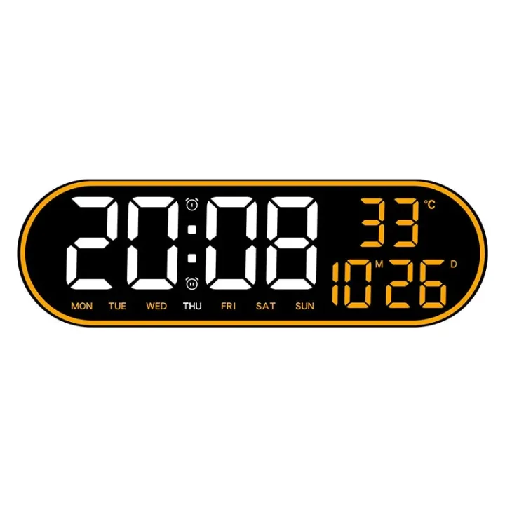 wall%20clock%2015%20Inch%20Large%20Digital%20Wall%20Clock%20Colorful%20Frame%20LED%20Clock%20Snooze%20Electronic%20Dual%20Alarms%20Clock%20with%20Temp%20Date%20Time%20Week%20Display%20-%20Image%204