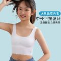 Seamless Girls' Underwear Developmental Girl Junior High School Student the Big Kids Bra Student Vest Summer Thin. 