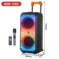 NDR-1095 Superior Quality Wireless Portable Outdoor Karaoke Party Speaker Box 6000W Peak High-power Stereo Bluetooth Subwoofer | iXStorez NDR 1095. 
