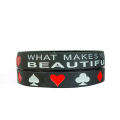 2Pcs One Direction & heart Silicone Mens & Womens Unisex hand band Wristband Bracelet. 