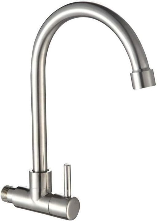 Stainless%20Steel%20Wall%20Mounted%20Kitchen%20Sink%20Tap%20Matt%20Silver%20Kitchen%20Tap%20-%20Image%203