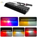Car Strobe Light 12V Vehicles 12Pcs LED Windshield Dashboard Warning Light Red White Light. 