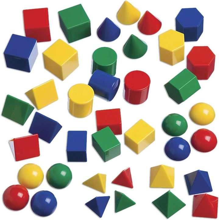 Geometric 3D Shapes Plastic For Kids Educational