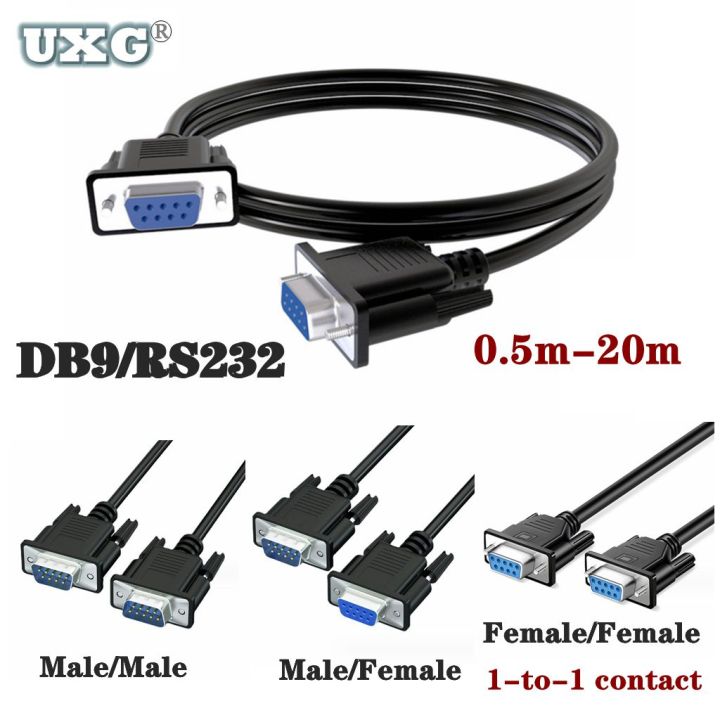 20M 10M 1.5M 3M Serial RS232 9Pin Male To Female DB9 9Pin PC Converter ...