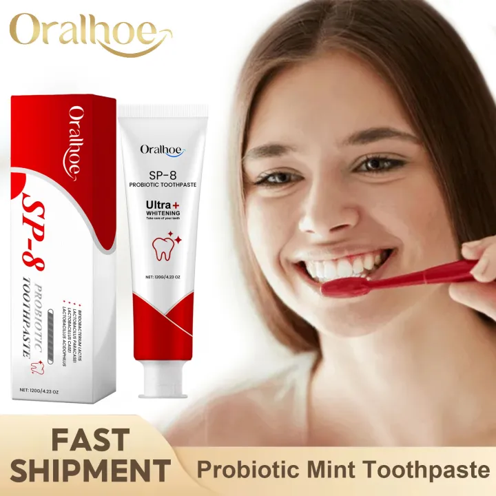 Sp-8 Probiotic Toothpaste Remove Yellow Teeth Cleansing Plaque Prevent ...