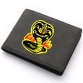 2024 Cobra Kai Movie Men's Wallet New Popular Leather ID Card Credit Card Business Card Holder Zipper Wallet Foldable Coin Purse. 