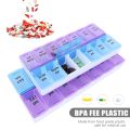 14 Days Medicine Storage Organizer Container / Portable Drug Tablet Dispenser / Independent Lattice Pill Storage Box / Travel Pill Box Container Case. 