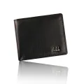 Men Vintage Cow Leather Casual Elegant Black Wallet Purse With Standard Holders. 