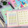 Sutuiying New SANK Copybooks Pen Magic Copy Book Free Wiping Children's Kids Writing Sticker Practice Copybook For Calligraphy. 