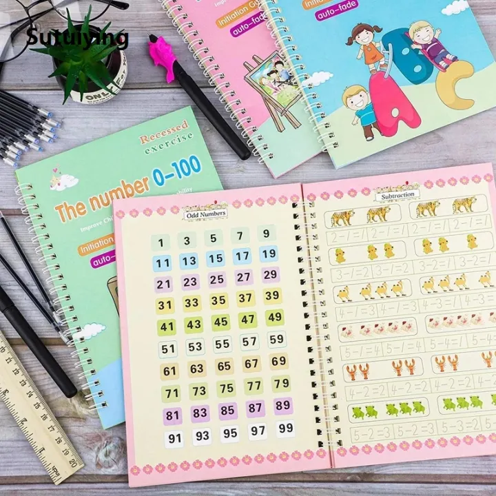 Sutuiying%20New%20SANK%20Copybooks%20Pen%20Magic%20Copy%20Book%20Free%20Wiping%20Children's%20Kids%20Writing%20Sticker%20Practice%20Copybook%20For%20Calligraphy%20-%20Image%206