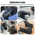 【Fast Delivery 1-4 day】100 Pcs Black Thickened Disposable Gloves PVC Nitrile Rubber Protective Food Grade Dishwashing Cleaning Gloves for Kitchen Restaurant Industrial Use. 
