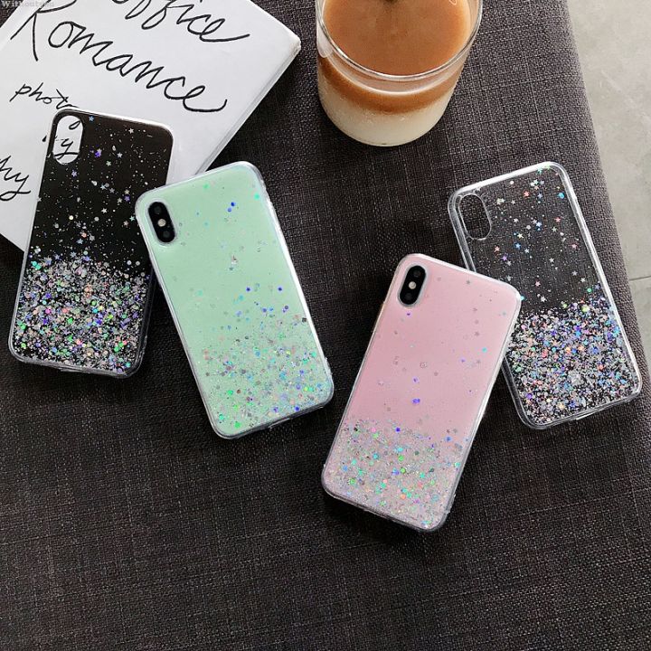Withoutyou Shell soft back transparent starry sky F17OPPO glitter Sales ...
