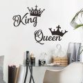 【WEJA】Crown Wall Stickers Vinyl Decorative Wall Decor Kids Room Wallpaper Wedding Decoration Adhesive Sticker For Furniture Home Decal. 