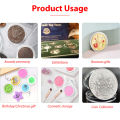 【ETOP】1/10PCS 21/22/23/24/25/26/33mm  Capsules Box s Protector Case  Container Collection Display Storage Box. 