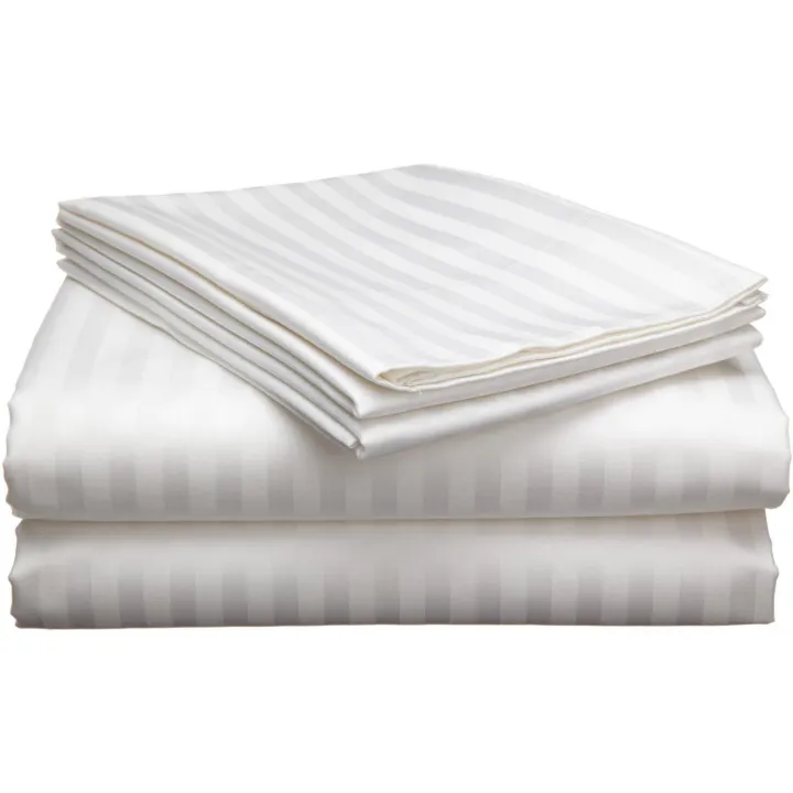 Striped-White%20King%20Size%20Bed%20Sheets%20Set%20-%20Image%202