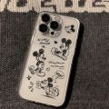 Luting2025 Face R XSMaax X Mouse Phone Case for Cartoon Mickey Mouse Minnie Mouse on iPhone 16 15 14 13 12 11 Mini Pro Mx 7 8 Plus Clear Soft TPU Back. 